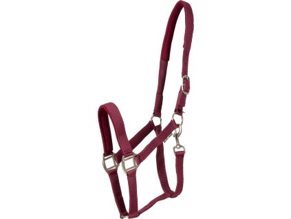 Ohlávka so strieborným kovaním Nylon II HorseGuard, bordeaux