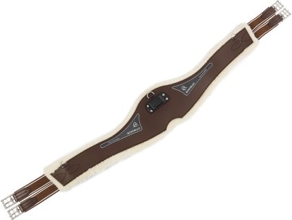 Podbrušník anatomický Gel & PVC Acavallo, s barančekom, tmavohnedý