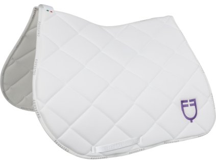 Dečka podsedlová GP Multilogo Equestro, všestranná, white/white/dahlia purple