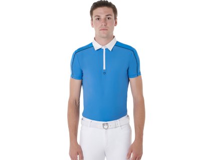 Tričko súťažné Mesh Trim Equestro, pánske, daphne