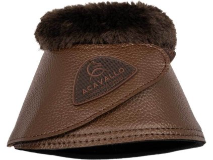 Zvony Eco-leather Acavallo, s baránkom, pár, tmavo hnedé