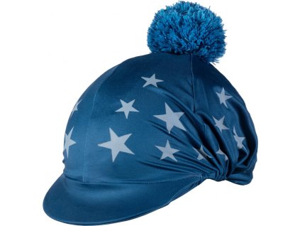 Poťah na prilbu Stars HKM, deep blue/blue