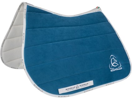 Dečka podsedlová Quilted Louvre Square Logo Acavallo, skoková, ocean