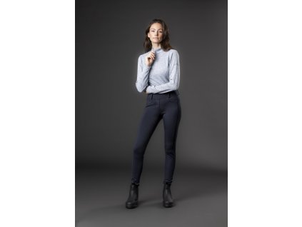 Legíny jazdecké Shannon Equipage, s gripom, dámske, navy