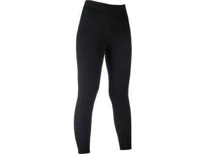 Legíny jazdecké Tabea HKM, s gripom, čierne (Veľkosť 34)