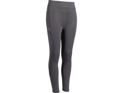 Legíny jazdecké Alice HKM, s gripom, detské, deep green