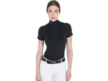 Tričko multifunkčné Equestro, dámske, black/emerald