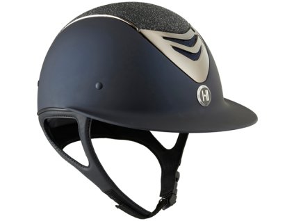 Prilba jazdecká Avancé ONE･K, matt/glitter/chrome/navy