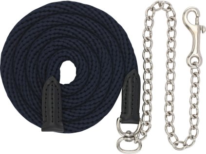 Vodítko s retiazkou HorseGuard, 2,5 m, navy