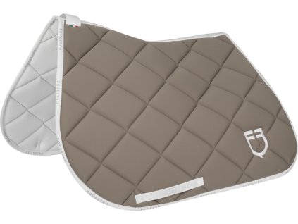 Dečka pod sedlo GP Logo Equestro, všestranná, terra/white