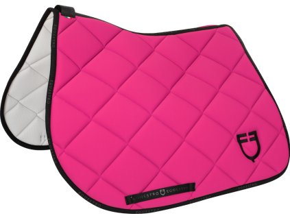 Dečka podsedlová GP Logo Equestro, všestranná, fuchsia/black