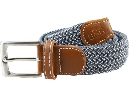 Opasok pletený Breezy USG, light grey/white