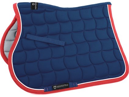 Dečka podsedlová White Trim Equestro, všestranná, navy/red