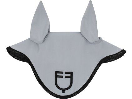 Ušaňa GP Logo Equestro, grey/black (Veľkosť COB)