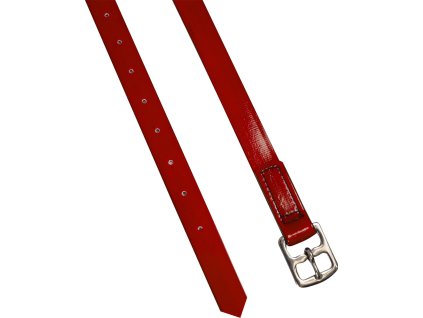 Remene strmeňové Biothane Derby, 145 cm, red