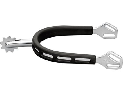 Šporne nerezové Ultra Fit Balkenhol Sprenger, s ozubeným kolieskom, s gumou, 40 mm