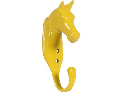 Vešiak v tvare hlavy koňa HKM, yellow