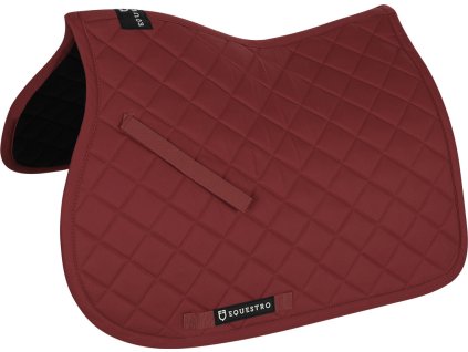 Dečka podsedlová Basic EQUESTRO, skoková, FULL, burgundy