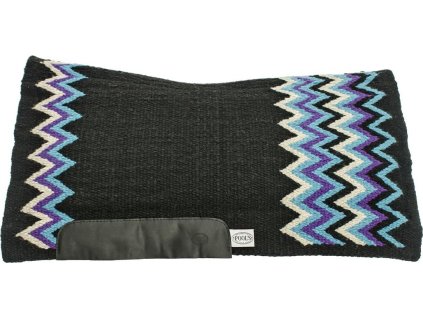 Deka podsedlová Star Show Pool's, westernová, RN6-LTC, black/light blue