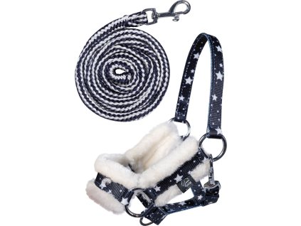 Ohlávka s vodítkom pre Hobby horse HKM, navy
