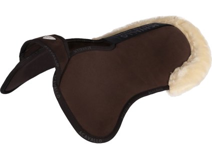 Korekčná dečka Withers Free Pocket Piuma Double Riser Eco-Wool Acavallo, hnedá