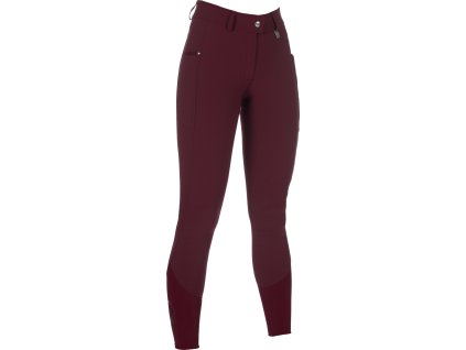 Rajtky jazdecké Livigno HKM, s gripom, bordeaux