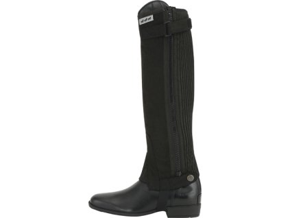 Minichapsy Aspen Equipage, detské, pre kratšiu a širšiu holeň, čierne