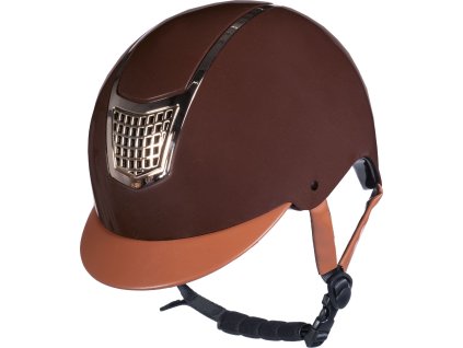 Prilba jazdecká Edinburgh HKM, tmavohnedá
