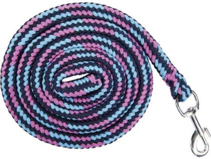 Vodítko Funny Horses HKM, 1,8 m, deep blue/blue/dark pink