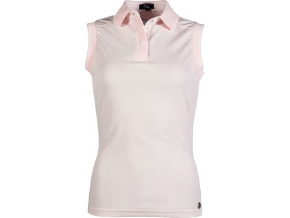Tričko polo Catherine HKM, bez rukávov, dámske, light rose