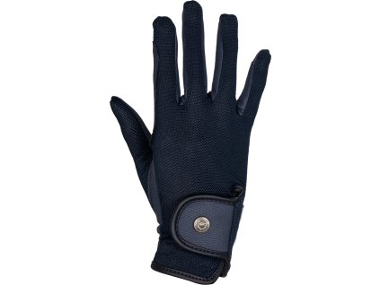 Rukavice jazdecké Mesh Equestro, pre dospelých, navy