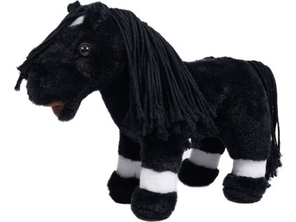 Plyšový koník Cuddle Pony HKM, čierny