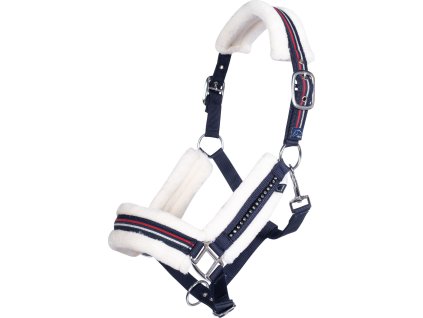 Ohlávka s barančekom Equine Sports HKM, deep blue