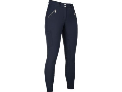 Rajtky jazdecké Lia HKM, s gripom, vyšším pásom, deep blue