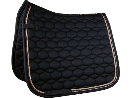 Dečka podsedlová Rosegold Glamour Style HKM, black/rosegold