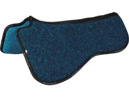Dečka tlmiaca Withers Free Memory Foam Double Felt Acavallo, drezúrna, navy/petrol