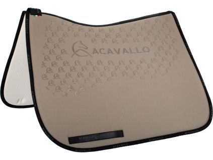 Dečka podsedlová Gel Grip & Bamboo Fiber Acavallo, drezúrna, terra/black