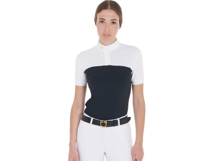 Tričko súťažné Slim Fit Equestro, dámske, navy