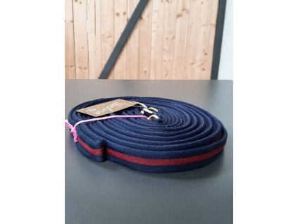 Lonž bavlnená Umbria Equitazione, 8 m, navy/burgundy