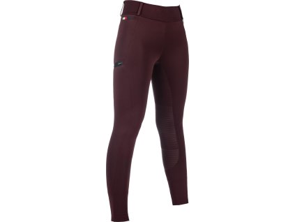 Legíny jazdecké Livigno HKM, s gripom, bordeaux