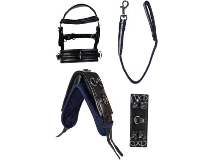 Set na lonžovanie pre Cuddle Pony HKM, čierny