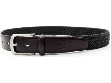 Opasok elastický kožený Fager, brown/black