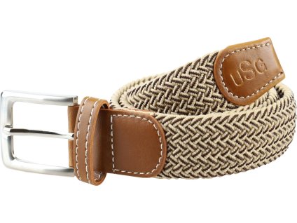 Opasok pletený Breezy USG, beige/brown
