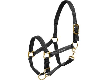 Ohlávka nylonová Neoprene Umbria Equitazione, čierna