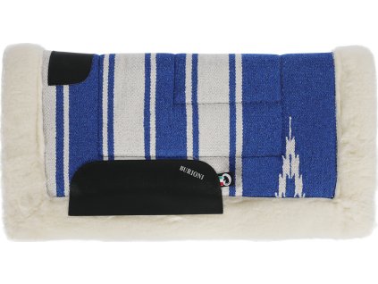 Deka podsedlová Navayo Burioni, westernová, RN1-LTF, royal blue/white
