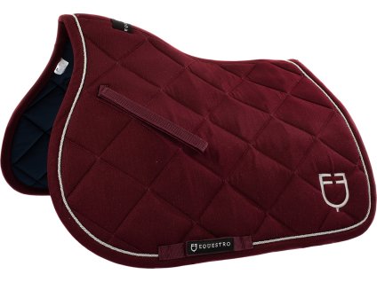 Dečka podsedlová Diamond Logo Equestro, skoková, burgundy
