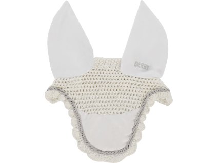 Ušaňa bavlnená Derby, white/silver/white