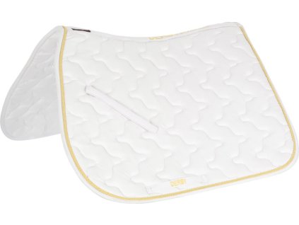 Dečka podsedlová Derby, všestranná, white/gold/white