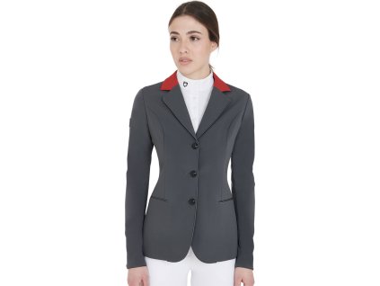 Sako súťažné Elegance Equestro, dámske, grey/burgundy