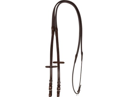 Oťaže gumové Kris® 5/8* Acavallo, 140 cm, tmavo hnedé